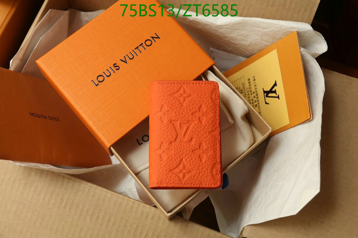 LV Bags-(Mirror)-Wallet-,Code: ZT6585,$: 75USD