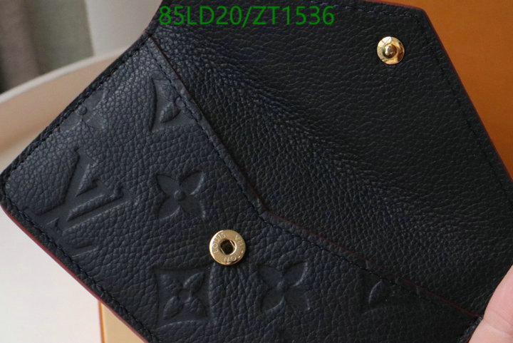 LV Bags-(Mirror)-Wallet-,Code: ZT1536,$: 85USD