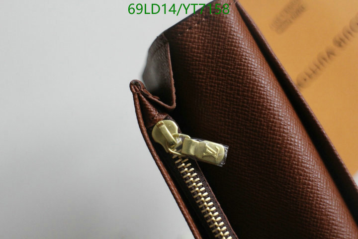 LV Bags-(Mirror)-Wallet-,Code: YT7158,$: 69USD