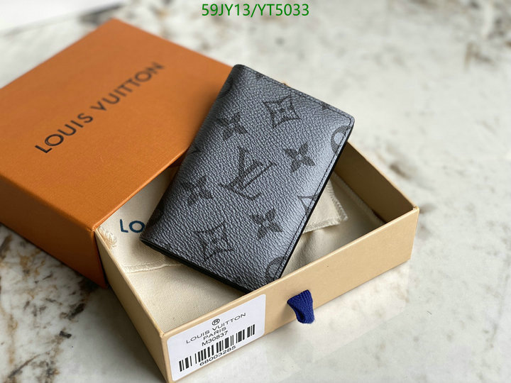 LV Bags-(Mirror)-Wallet-,Code: YT5033,$: 59USD