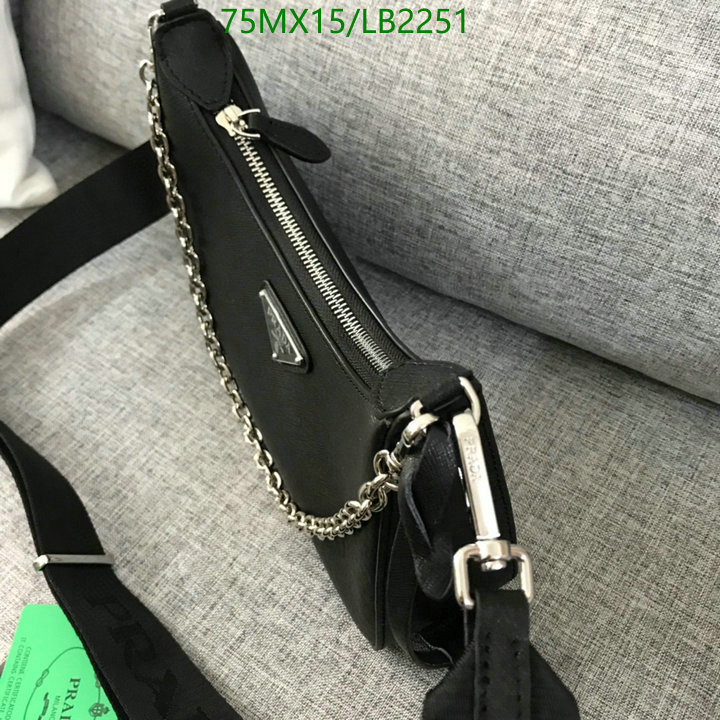 Prada Bag-(4A)-Re-Edition 2005,Code: LB2251,$: 75USD