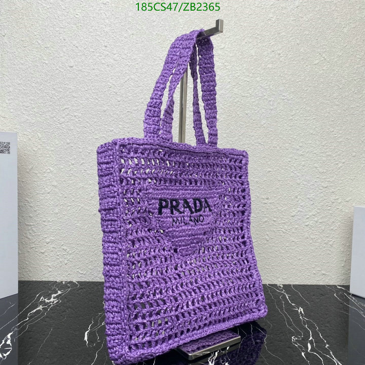 Prada Bag-(Mirror)-Handbag-,Code: ZB2365,$: 185USD