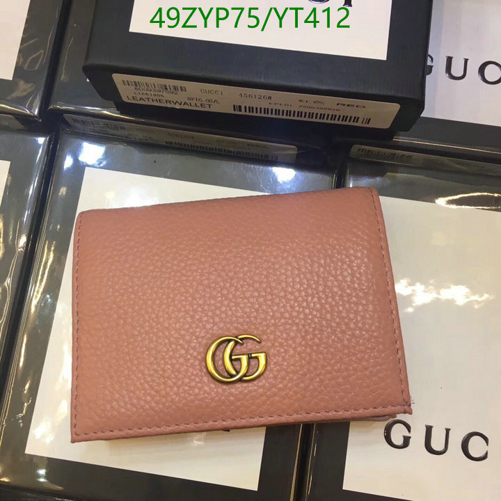 Gucci Bag-(4A)-Wallet-,Code: YT412,$: 49USD