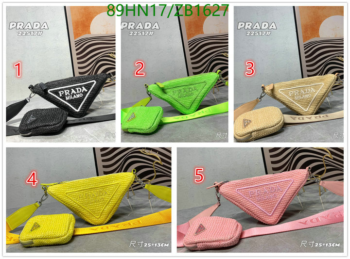 Prada Bag-(4A)-Triangle-,Code: ZB1627,$: 89USD