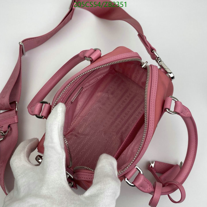 Prada Bag-(Mirror)-Diagonal-,Code: ZB2351,$: 205USD