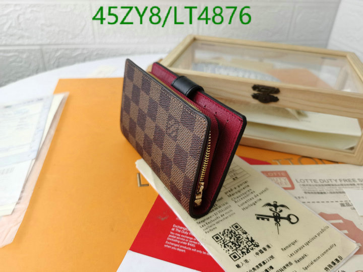 LV Bags-(4A)-Wallet-,Code: LT4876,$: 45USD