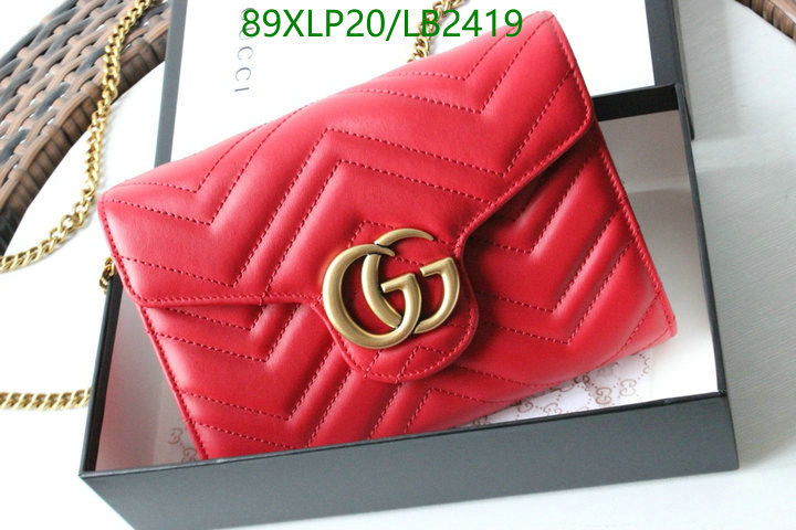 Gucci Bag-(4A)-Marmont,Code: LB2419,$: 89USD