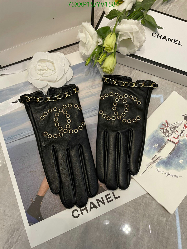 Gloves-Chanel, Code: YV1584,$: 75USD