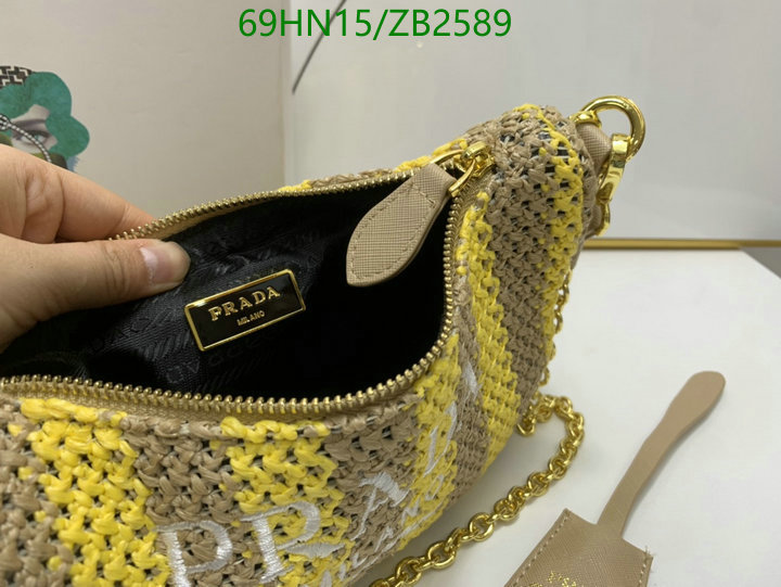 Prada Bag-(4A)-Re-Edition 2005,Code: ZB2589,$: 69USD