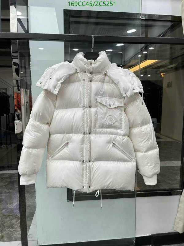 Down jacket Men-Moncler, Code: ZC5251,$: 169USD