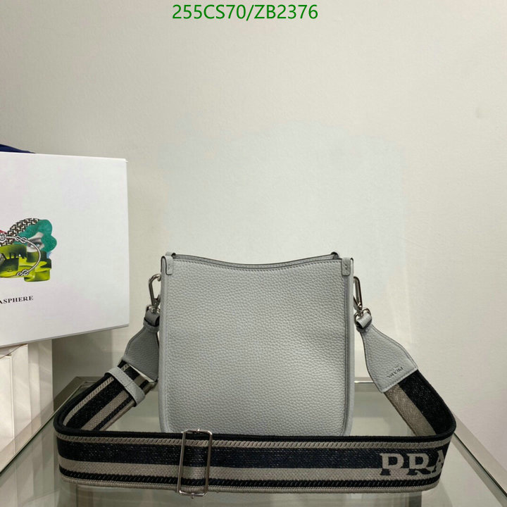 Prada Bag-(Mirror)-Diagonal-,Code: ZB2376,$: 255USD