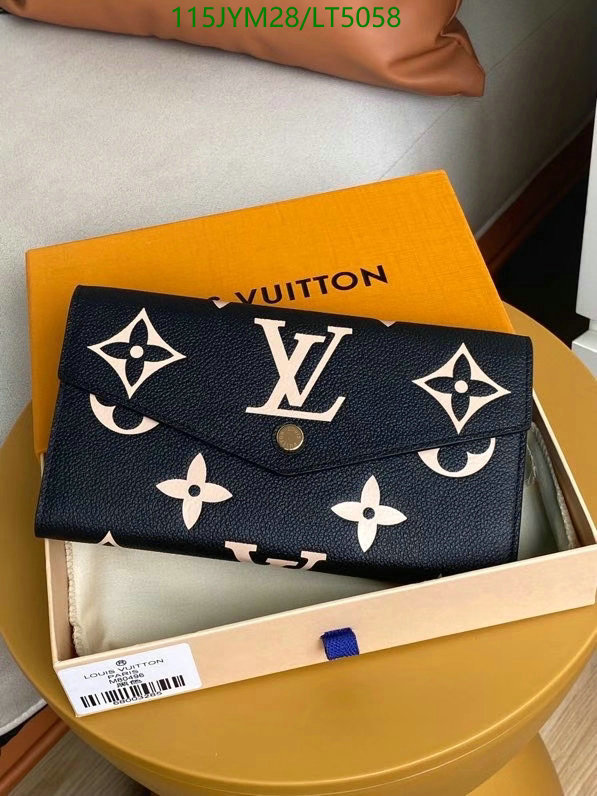 LV Bags-(Mirror)-Wallet-,Code: LT5058,$: 119USD