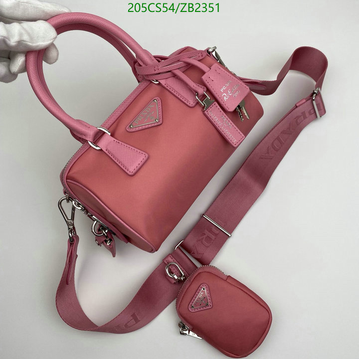 Prada Bag-(Mirror)-Diagonal-,Code: ZB2351,$: 205USD