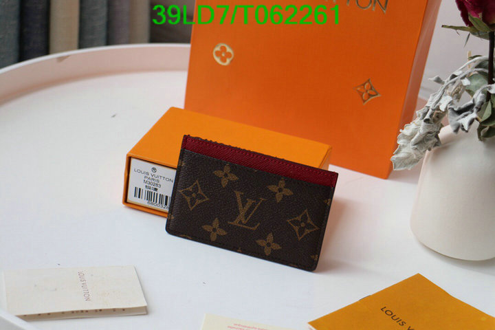 LV Bags-(Mirror)-Wallet-,Code: T062261,$: 39USD