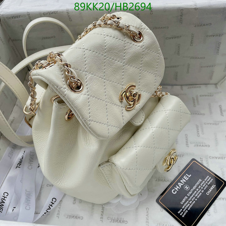 Chanel Bags ( 4A )-Backpack-,Code: HB2694,$: 89USD