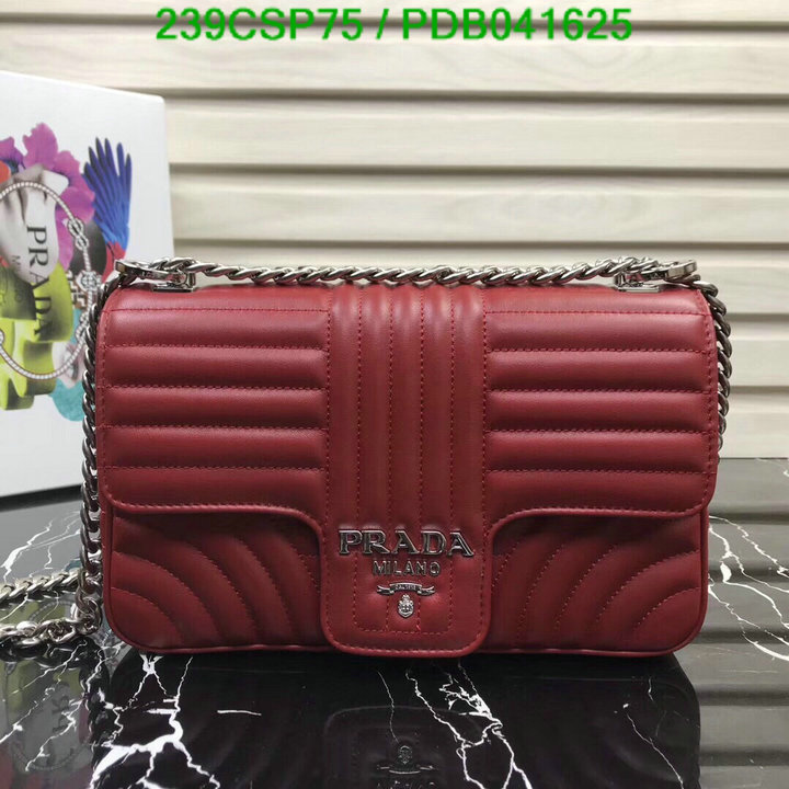 Prada Bag-(Mirror)-Diagonal-,Code: PDB041625,$: 239USD