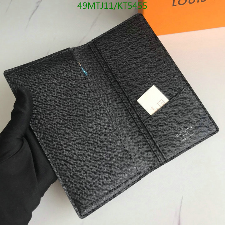 LV Bags-(4A)-Wallet-,Code: KT5455,$: 49USD