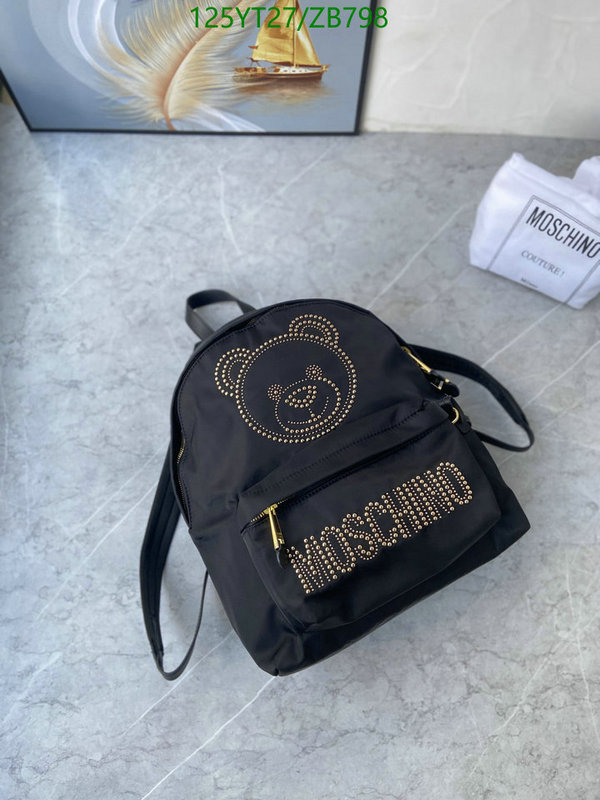 Moschino Bag-(Mirror)-Backpack-,Code: ZB798,