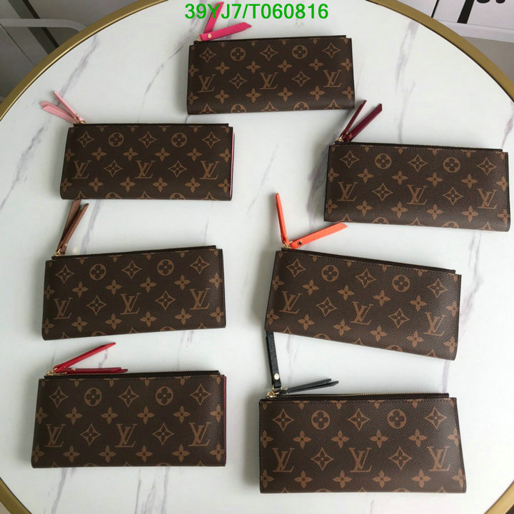 LV Bags-(4A)-Wallet-,Code: T060816,$: 39USD