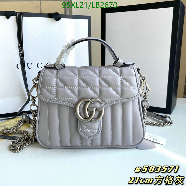 Gucci Bag-(4A)-Marmont,Code: LB2670,$: 95USD