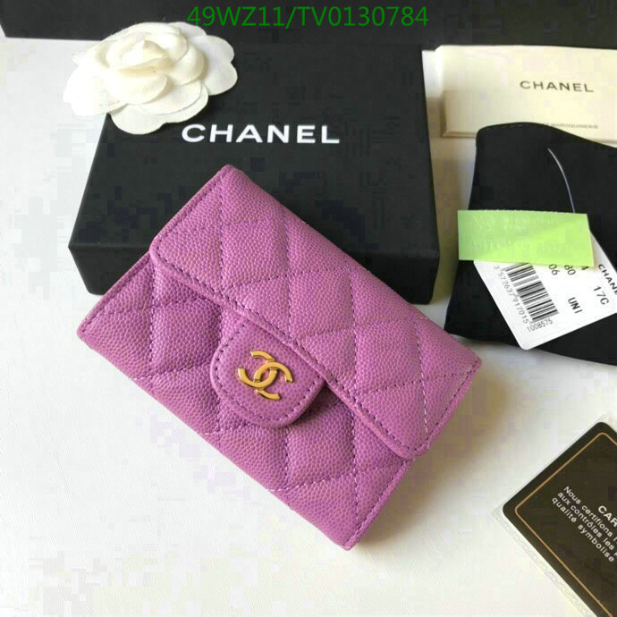 Chanel Bags ( 4A )-Wallet-,Code: TV0130784,$: 49USD