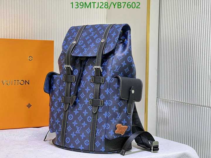 LV Bags-(4A)-Backpack-,Code: YB7602,$: 139USD