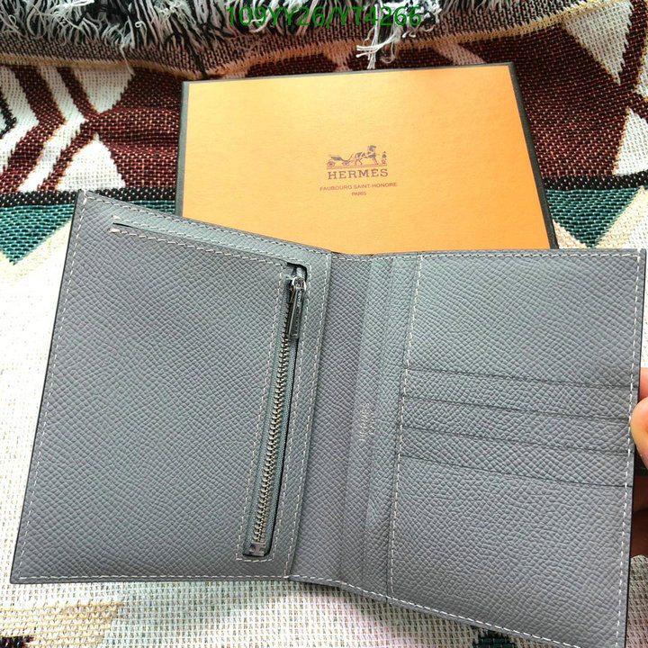 Hermes Bag-(Mirror)-Wallet-,Code: YT4266,$: 109USD