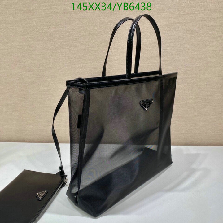 Prada Bag-(Mirror)-Handbag-,Code: YB6438,$: 145USD