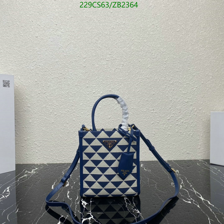 Prada Bag-(Mirror)-Diagonal-,Code: ZB2364,$: 229USD