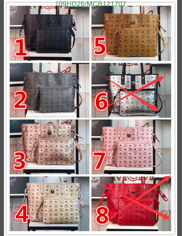 MCM Bag-(Mirror)-Aren Visetos-,Code: MCB121707,$: 129USD