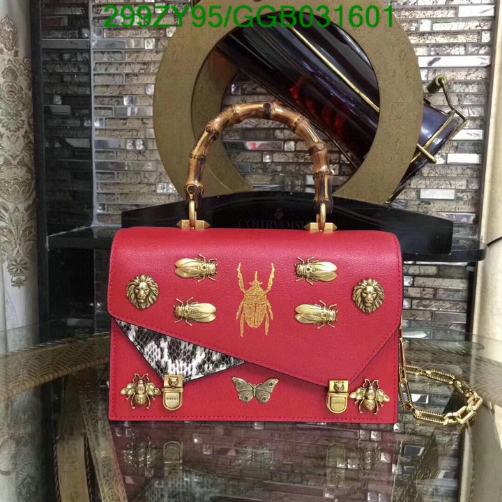 Gucci Bag-(Mirror)-Handbag-,Code: GGB031601,$: 299USD