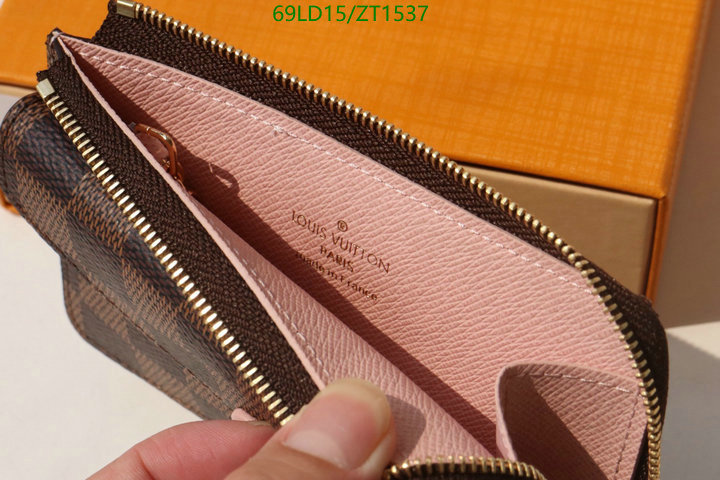 LV Bags-(Mirror)-Wallet-,Code: ZT1537,$: 69USD