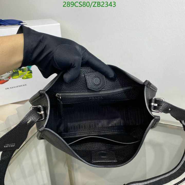 Prada Bag-(Mirror)-Diagonal-,Code: ZB2343,$: 289USD