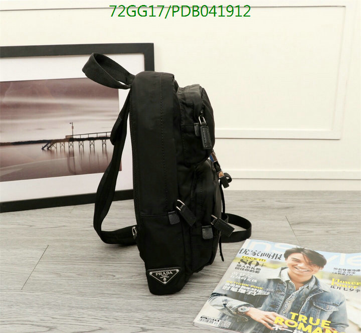 Prada Bag-(4A)-Backpack-,Code: PDB041912,$:72USD