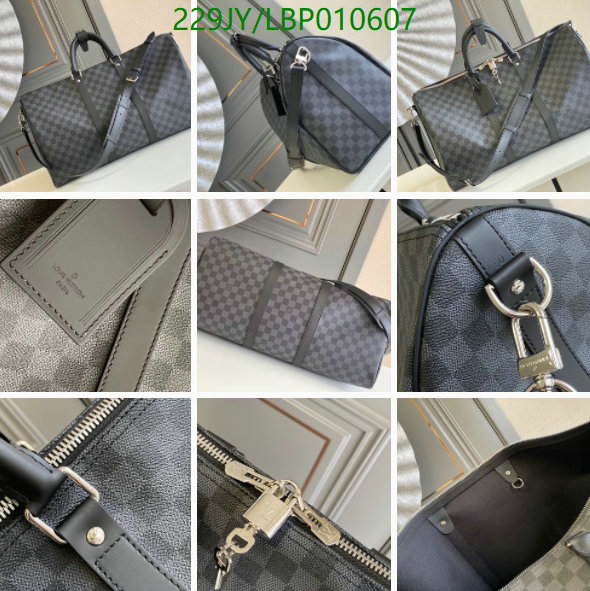 LV Bags-(Mirror)-Keepall BandouliRe 45-50-,Code: LBP010607,