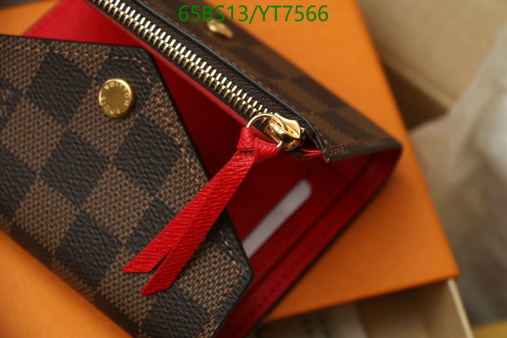 LV Bags-(Mirror)-Wallet-,Code: YT7566,$: 65USD