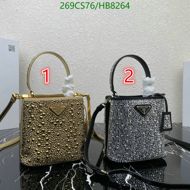 Prada Bag-(Mirror)-Diagonal-,Code: HB8264,$: 269USD