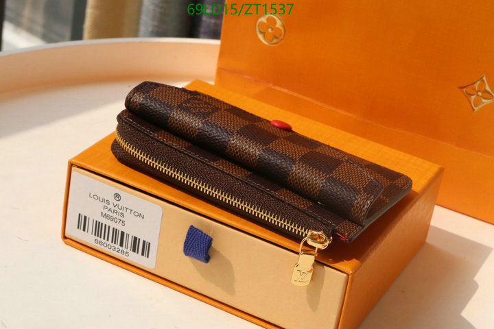 LV Bags-(Mirror)-Wallet-,Code: ZT1537,$: 69USD