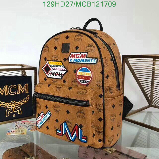 MCM Bag-(Mirror)-Backpack-,Code: MCB121709,$: 129USD