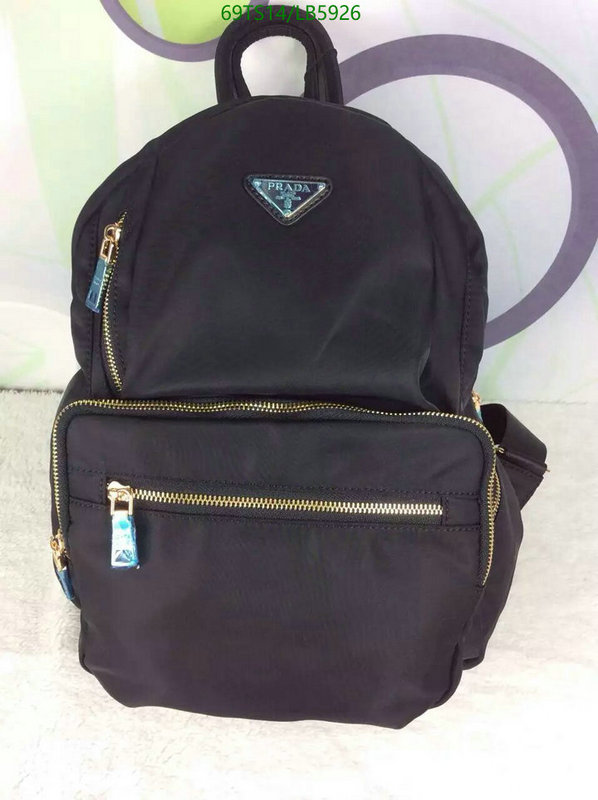 Prada Bag-(4A)-Backpack-,Code: LB5926,$: 69USD