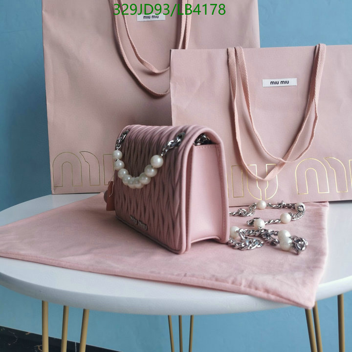 Miu Miu Bag-(Mirror)-Diagonal-,Code: LB4178,$: 329USD