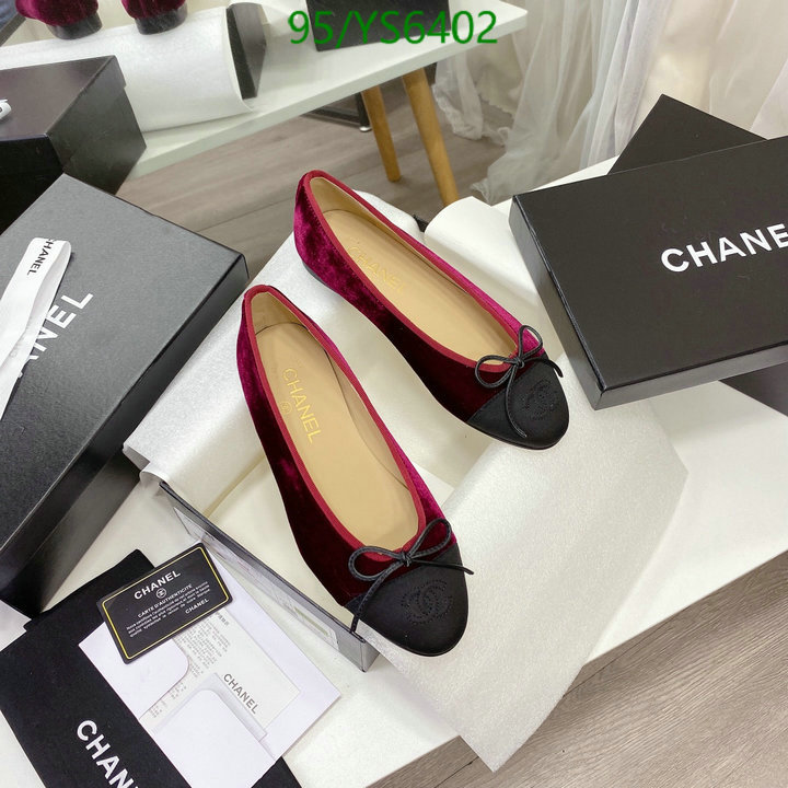 Chanel-Ballet Shoes,Code: YS6402,$: 95USD