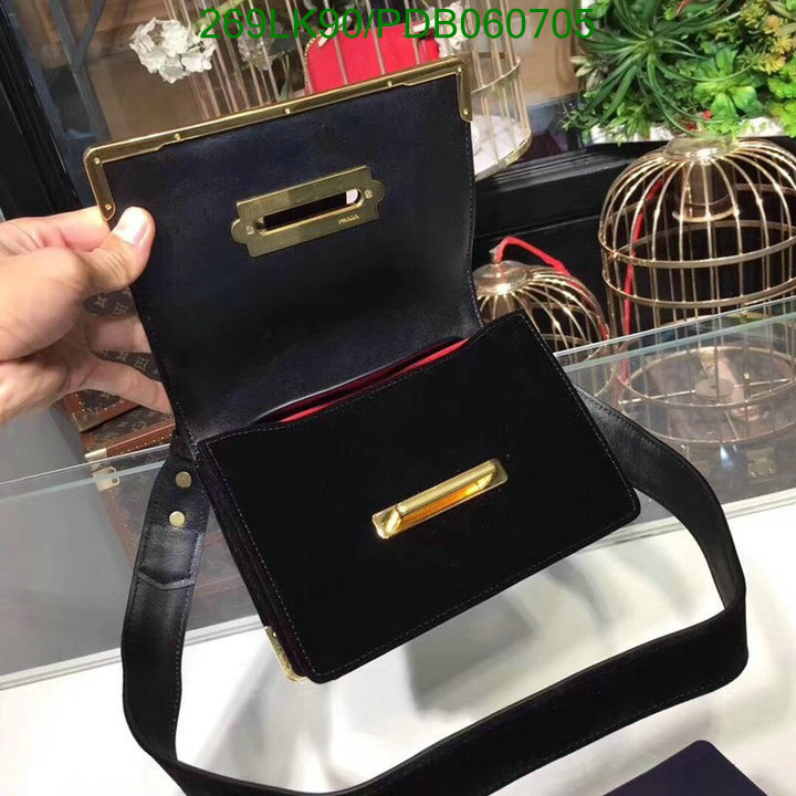 Prada Bag-(Mirror)-Diagonal-,Code: PDB060705,$: 269USD