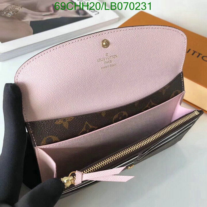 LV Bags-(Mirror)-Wallet-,Code: LB070231,$: 69USD