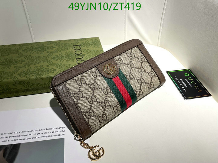 Gucci Bag-(4A)-Wallet-,Code: ZT419,$: 49USD