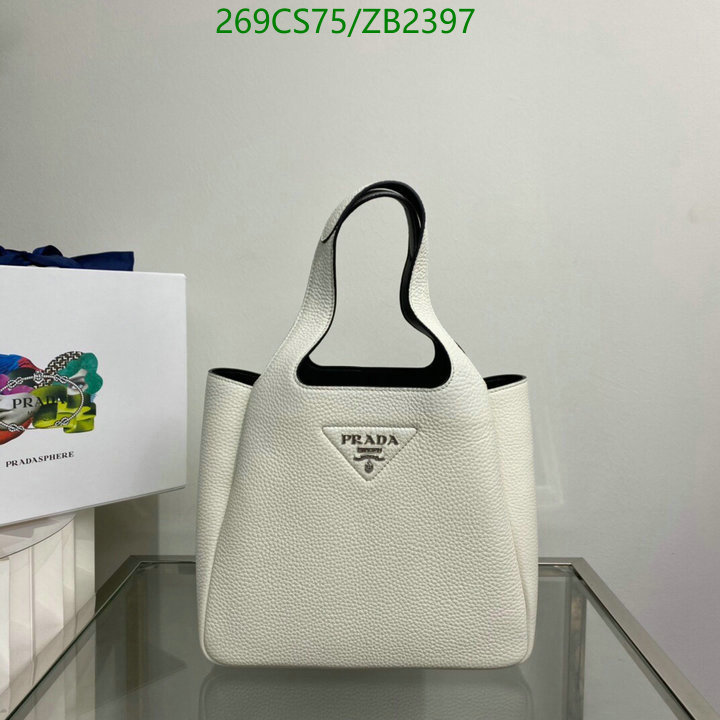 Prada Bag-(Mirror)-Handbag-,Code: ZB2397,$: 269USD
