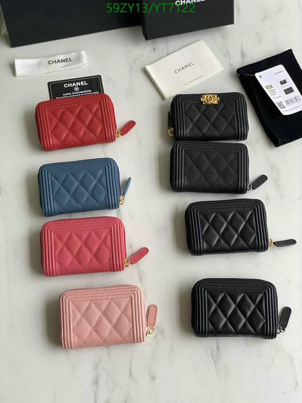 Chanel Bags -(Mirror)-Wallet-,Code: YT7122,$: 59USD
