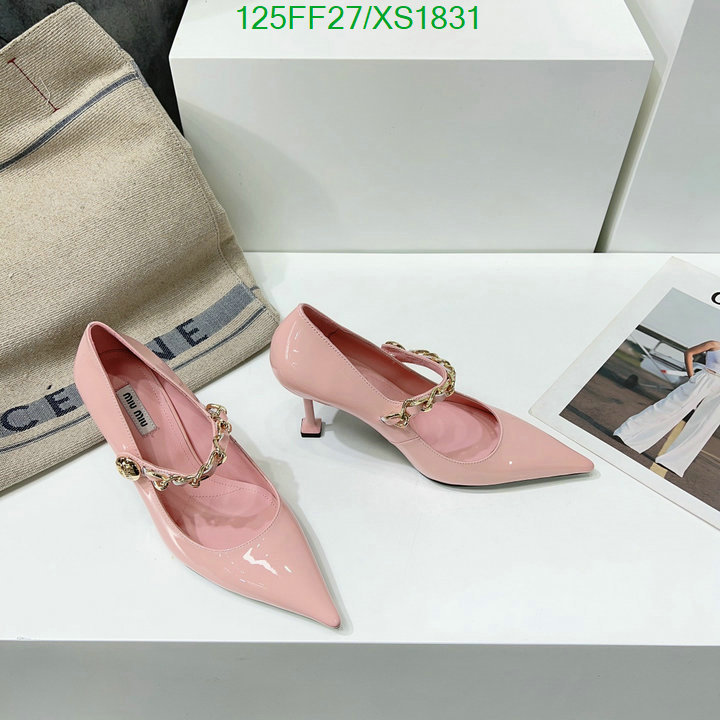 Women Shoes-Miu Miu, Code: XS1831,$: 125USD