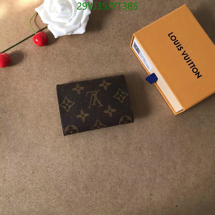 LV Bags-(4A)-Wallet-,Code: YT385,$: 29USD