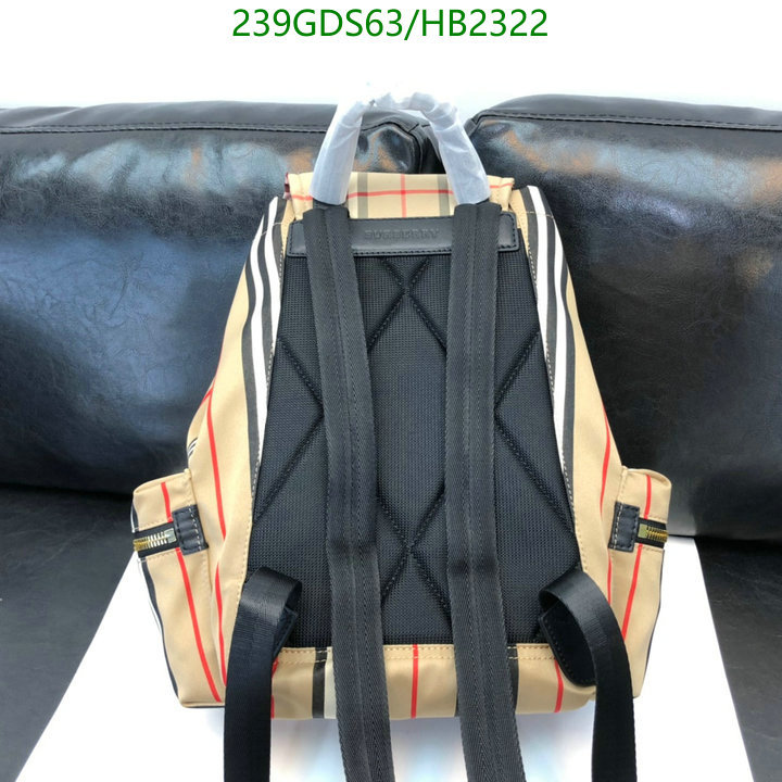 Burberry Bag-(Mirror)-Backpack-,Code: HB2322,